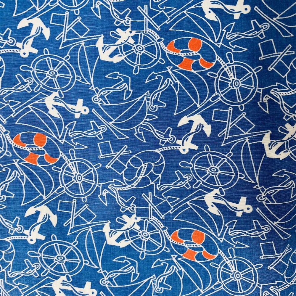 Gitman Bros Size Xl Blue Anchors Button Up Shirt - image 5